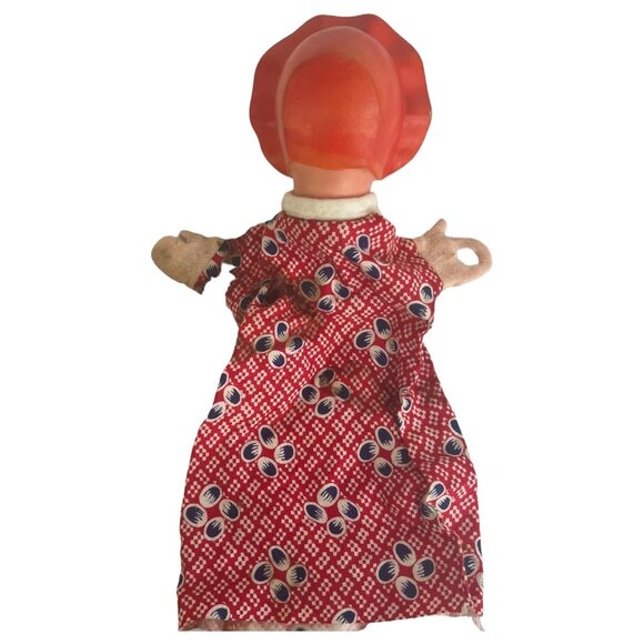 Vintage Mr Rogers Red Riding Hood Hand Puppet Doll Toy Punch & Judy Made Germany - Picture 6 of 6
